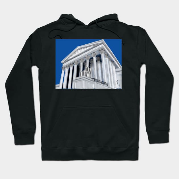 Supreme Court in Washington DC Hoodie by LITDigitalArt